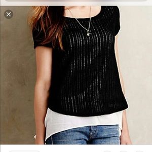 Anthropologie Meadow Rue knit top size L